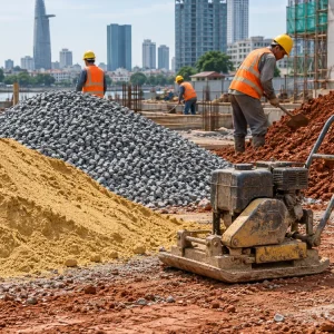San lấp nền nên dùng cát, đất đồi hay xà bần?