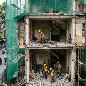 Chi phí tháo dỡ nhà cũ tại TP.HCM gồm những gì?