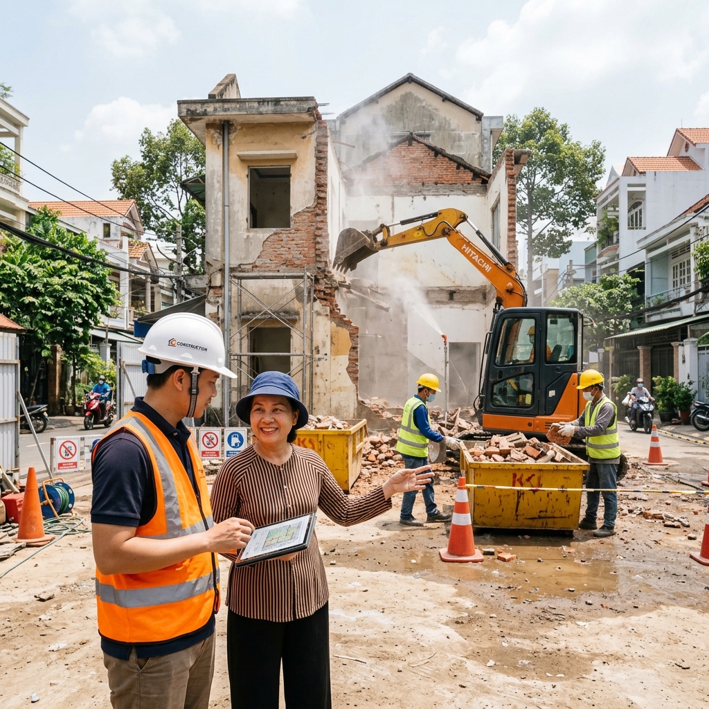 Dịch vụ tháo dỡ nhà cũ TPHCM