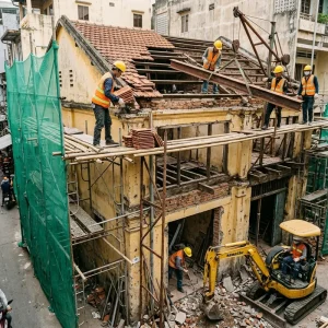 Tháo dỡ nhà cũ