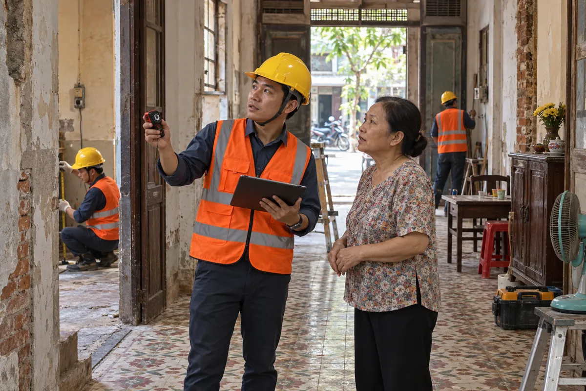 Kỹ sư khảo sát công trình